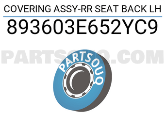 Hyundai / KIA 893603E652YC9 COVERING ASSY-RR SEAT BACK LH