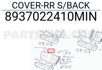 Hyundai / KIA 8937022410MIN COVER-RR S/BACK