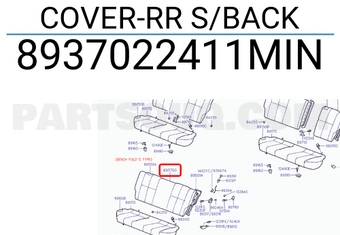 Hyundai / KIA 8937022411MIN COVER-RR S/BACK