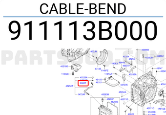 Hyundai / KIA 911113B000 CABLE-BEND