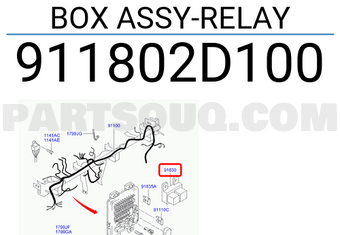 Hyundai / KIA 911802D100 BOX ASSY-RELAY