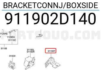Hyundai / KIA 911902D140 BRACKETCONNJ/BOXSIDE