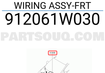 Hyundai / KIA 912061W030 WIRING ASSY-FRT