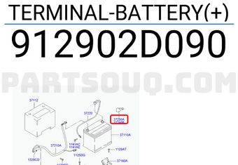 Hyundai / KIA 912902D090 TERMINAL-BATTERY(+)