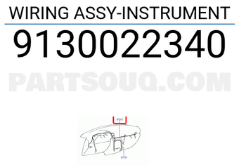 Hyundai / KIA 9130022340 WIRING ASSY-INSTRUMENT