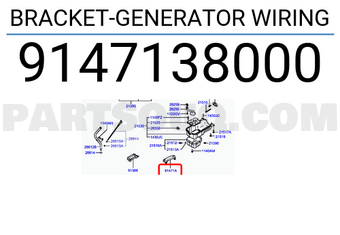 Hyundai / KIA 9147138000 BRACKET-GENERATOR WIRING