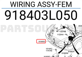 Genuine Hyundai 91840-3L050 Wiring Assembly 