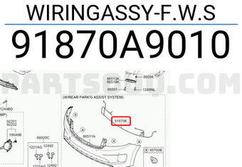 Hyundai / KIA 91870A9010 WIRINGASSY-F.W.S