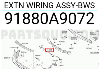 Hyundai / KIA 91880A9072 EXTN WIRING ASSY-BWS