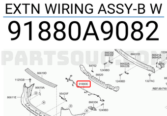 Hyundai / KIA 91880A9082 EXTN WIRING ASSY-B W
