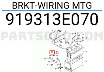 Hyundai / KIA 919313E070 BRKT-WIRING MTG