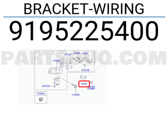 Hyundai / KIA 9195225400 BRACKET-WIRING