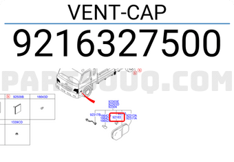 Hyundai / KIA 9216327500 VENT-CAP