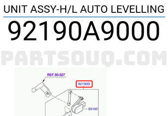 Hyundai / KIA 92190A9000 UNIT ASSY-H/L AUTO LEVELLING