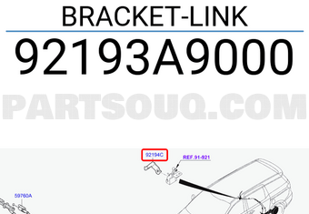 Hyundai / KIA 92193A9000 BRACKET-LINK