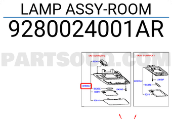 Hyundai / KIA 9280024001AR LAMP ASSY-ROOM