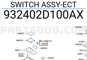 Hyundai / KIA 932402D100AX SWITCH ASSY-ECT