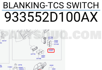 Hyundai / KIA 933552D100AX BLANKING-TCS SWITCH