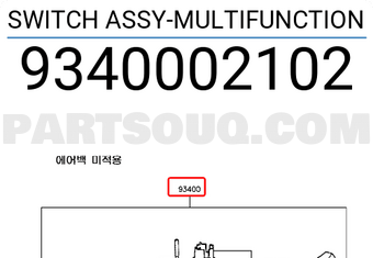 9340002102 for select HYUNDAI KIA models Genuine OEM 93400-02102 SWITCH ASSY-MULTIFUNCTION 
