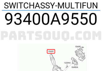 Hyundai / KIA 93400A9550 SWITCHASSY-MULTIFUN