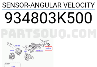Hyundai / KIA 934803K500 SENSOR-ANGULAR VELOCITY