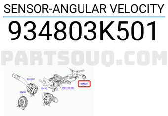 Hyundai / KIA 934803K501 SENSOR-ANGULAR VELOCITY