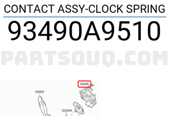 Hyundai / KIA 93490A9510 CONTACT ASSY-CLOCK SPRING