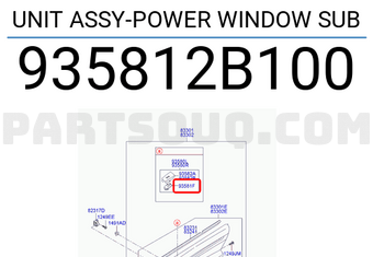 Hyundai / KIA 935812B100 UNIT ASSY-POWER WINDOW SUB