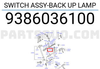 Hyundai / KIA 9386036100 SWITCH ASSY-BACK UP LAMP