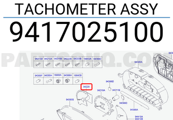 Hyundai / KIA 9417025100 TACHOMETER ASSY