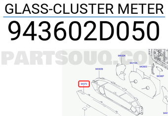 Hyundai / KIA 943602D050 GLASS-CLUSTER METER