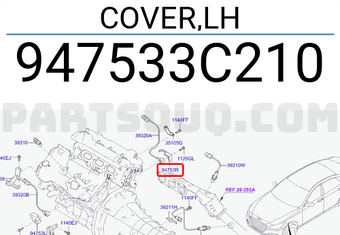 Hyundai / KIA 947533C210 COVER,LH