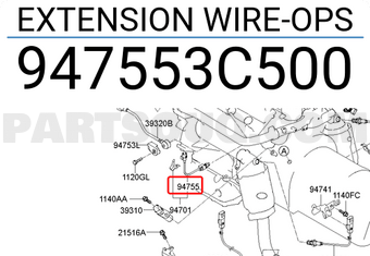 Hyundai / KIA 947553C500 EXTENSION WIRE-OPS