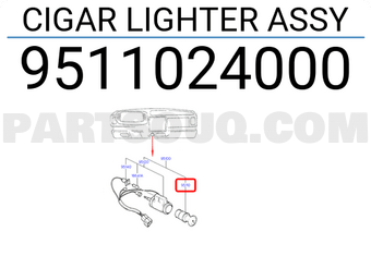 Hyundai / KIA 9511024000 CIGAR LIGHTER ASSY