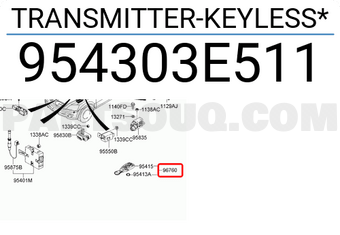 Hyundai / KIA 954303E511 TRANSMITTER-KEYLESS*