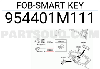 Hyundai / KIA 954401M111 FOB-SMART KEY