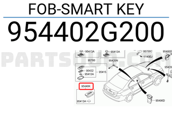 Hyundai / KIA 954402G200 FOB-SMART KEY