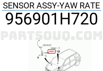 Genuine Hyundai 95690-1H710 Yaw Rate Sensor 