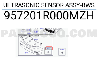 Hyundai / KIA 957201R000MZH ULTRASONIC SENSOR ASSY-BWS