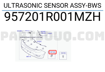 Hyundai / KIA 957201R001MZH ULTRASONIC SENSOR ASSY-BWS