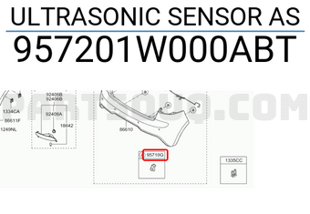 Hyundai / KIA 957201W000ABT ULTRASONIC SENSOR AS