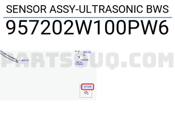 Hyundai / KIA 957202W100PW6 SENSOR ASSY-ULTRASONIC BWS