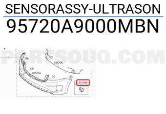 Hyundai / KIA 95720A9000MBN SENSORASSY-ULTRASON