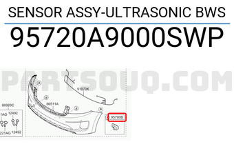 Hyundai / KIA 95720A9000SWP SENSOR ASSY-ULTRASONIC BWS