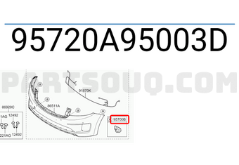 Hyundai / KIA 95720A95003D SENSOR ASSY - ULTRASONIC BACK WARNING SYSTEM