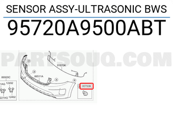 Hyundai / KIA 95720A9500ABT SENSOR ASSY-ULTRASONIC BWS