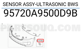Hyundai / KIA 95720A9500D9B SENSOR ASSY-ULTRASONIC BWS