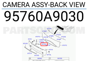 Hyundai / KIA 95760A9030 CAMERA ASSY-BACK VIEW