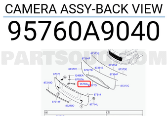 Hyundai / KIA 95760A9040 CAMERA ASSY-BACK VIEW