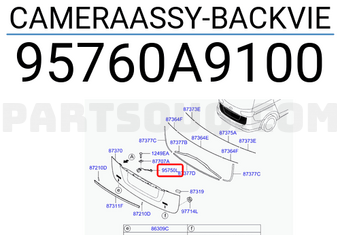 Hyundai / KIA 95760A9100 CAMERAASSY-BACKVIE